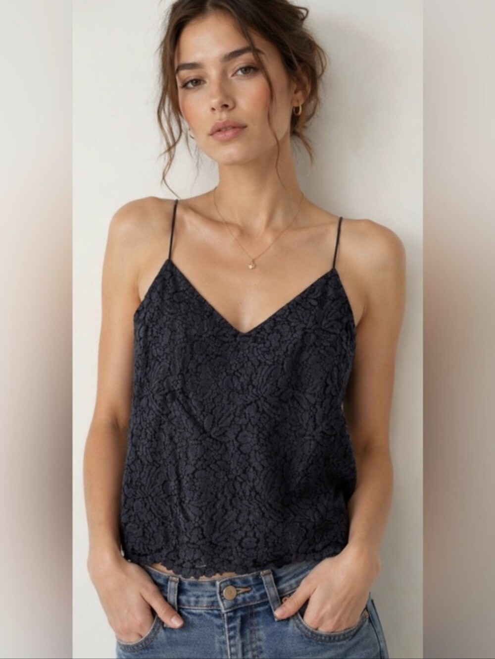 J CREW Carrie Lace Cami